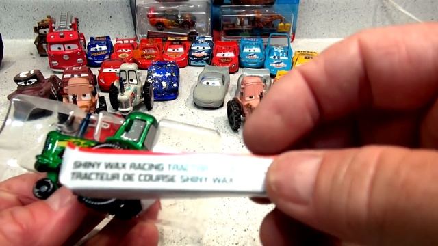 Pixar Cars Customs Unboxing Shiny Wax Tractor and the Tractor Scene from Cars