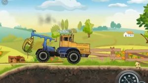 Мультик машинки  Трактор К700 крушит все на своем пути. Cartoon cars tractor crushes everything i