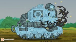 HomeAnimations - Мультики про танки  Безликий Крейсер vs Холодок ： Боевое крещение !