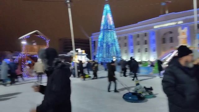 2.01.2023 Прогулка на площадь Ленина в день рождения Леонида Костина