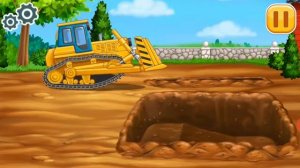 Бульдозер трактор камаз грузовик машинки развивающие мультики для детей