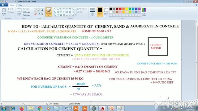 How to calculate quantity of sand, cement & aggregate in concrete 🤔🤔 смотреть онлайн