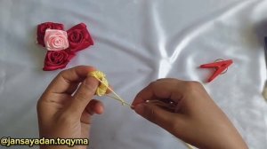 Қыстырғыштан гүл 😱😱😱  как просто сделать цветок из ниток с помощью прищепки