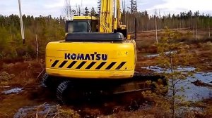 стыковка труб на болоте