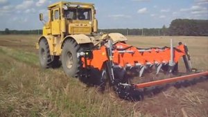 Испытание глубокорыхлителя Grainmaster Diggerc трактором Кировец К-700