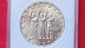 Швейцария 5 Франков (Серебро ) 1941 - 650 Лет Конфедерации