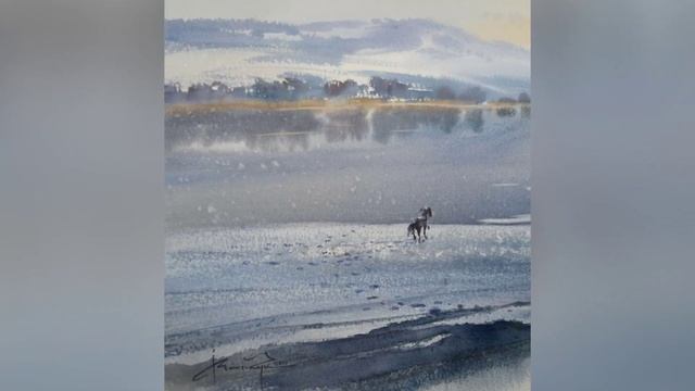 Watercolor Landscape Paintings Artist Igor Mosiychuk Ukraine - Moldova Part 10 смотреть онлайн