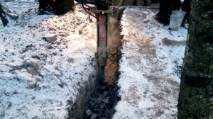 Мини-экскаватор JCB 8030 с гидромолотом