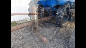 Бесплатный, самодельный погрузчик на заднюю навеску трактора