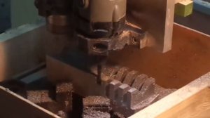 Обработка сплава алюминия на самодельном станке с ЧПУ