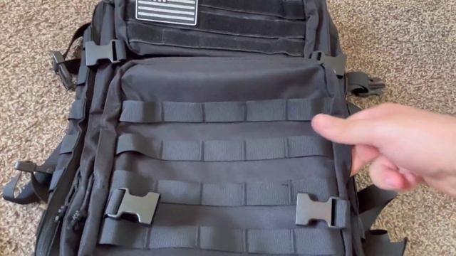 QT&QY 45L Military Tactical Backpacks Molle Army Assault Pack 3 Day Bug Out Bag Hiking Treeking Ruc смотреть онлайн