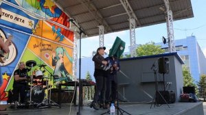 Танцевальный вечер в парке "Тополя" . Группа "Встреча" -Оренбург