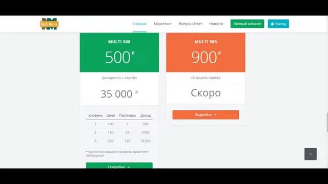 Multi Matrix com обзор ✅ Зарабатывай ТУТ 35000 рублей за неделю 💰 смотреть онлайн