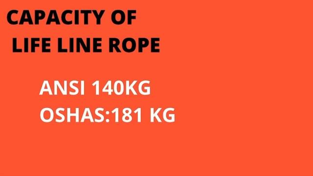 How to calculate safe working load of life line rope,Standard size,capacity смотреть онлайн