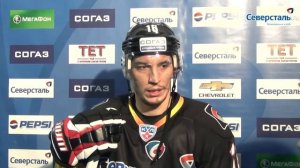 Северсталь - Витязь 18.03.14. Интервью Шинина