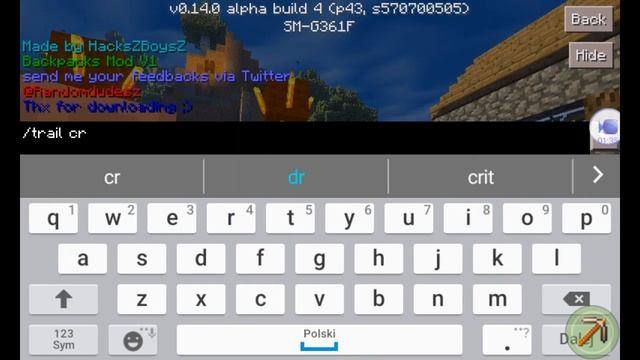 Minecraft pe trail i backpack mod смотреть онлайн