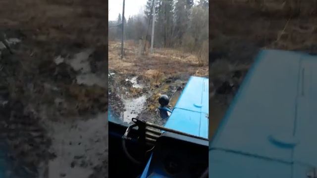 Преодаление лёгкого бездорожья на МТЗ-82Л смотреть онлайн