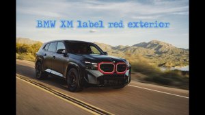 bmw XM label red. Auto. Power. Speed. Beauty.