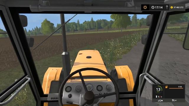 Farming Simulator 2017. НОВОСВЕТЛОВКА. Трактор ZETOR 12145 . Плуг KUHN VARI MASTER 153. смотреть онлайн
