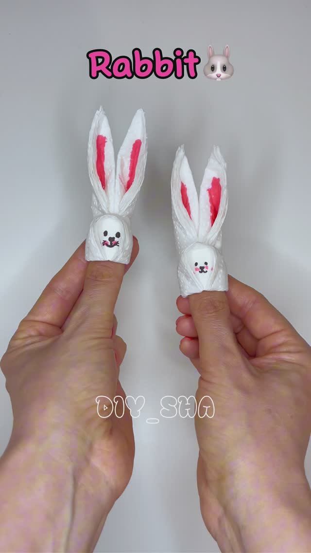 Когда салфетка решила стать кроликом! Милый кролик из бумажной салфетки #пасха #поделки #оригами