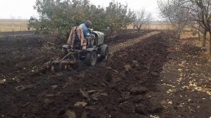Самодельный минитрактор с плугом