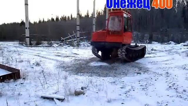Трелёвщик "Онежец-400" крутится как юла смотреть онлайн