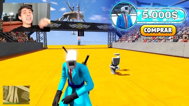 DE $1 A $1,000,000 CAMERAMAN en GTA 5!! (Skibidi Toilet mod)
