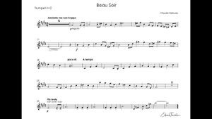 Debussy, Claude – Beau Soir - Malcolm McNab trumpet C