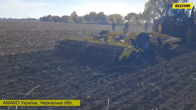 Дисколаповий культиватор ACTROS RO на кукурудзі та соняшнику