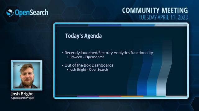 OpenSearch Community Meeting 4-11-2023