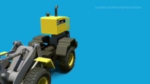Мультфильм про трактор - погрузчик. Развивающий мультфильм про трактор, экскаватор и погрузчик