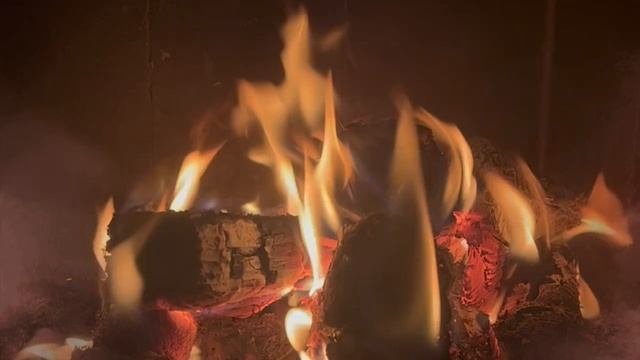 Наблюдаем за огоньком в камине - очищаем наш разум и мысли, релаксируем!