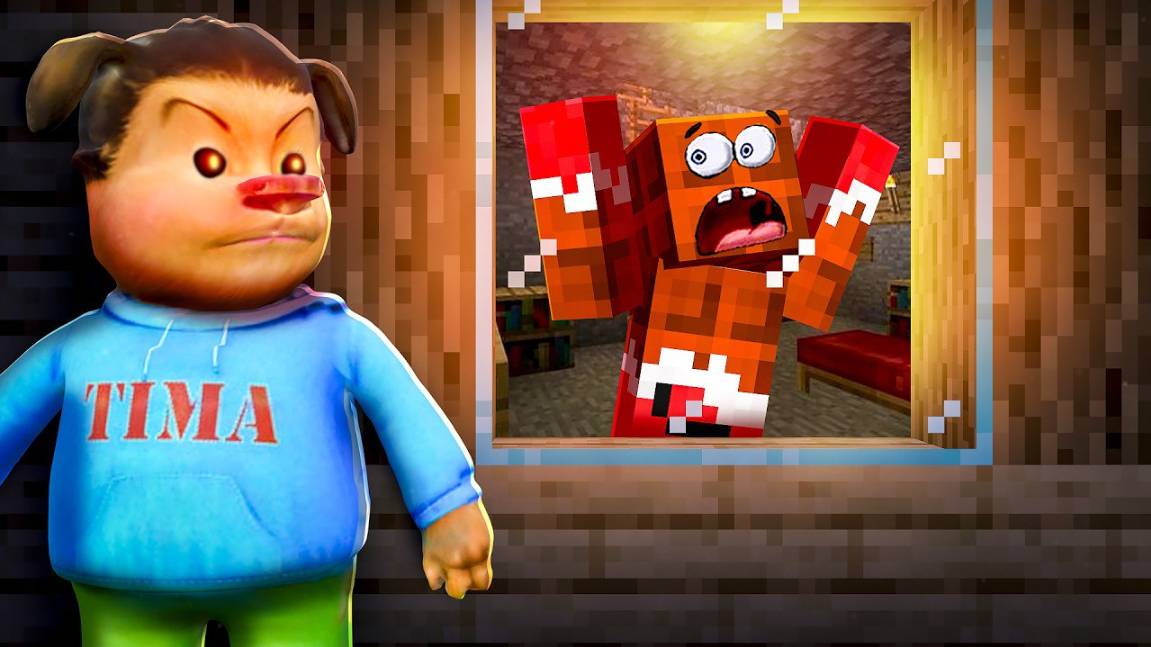 ЗЛОЙ ТИМОХА ЗА ОКНОЬ У Тебя Есть 5 МИНУТ Чтобы СПРЯТАТЬСЯ в Майнкрафт! Minecraft ВЛАДУС