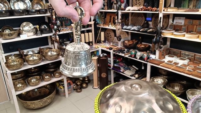 Тибетский колокольчик и варджа - 7 см / Dorje bell with vajra / shamanic.moscow