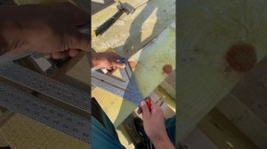 Угловые стропила. Как запилить  стропила