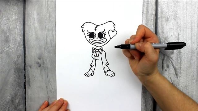 Как нарисовать КИССИ МИССИ из POPPY PLAYTIME против FRIDAY NIGHT FUNKIN KISSY MISSY FNF