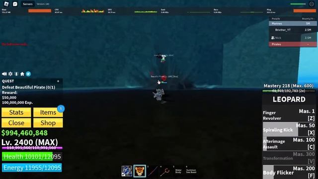 Leveling up Leopard Fruit [Ep4] (ROBLOX BLOXFRUITS) смотреть онлайн