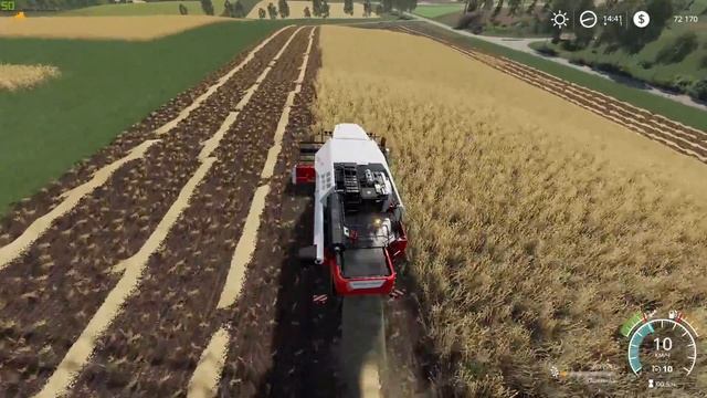 Уборка и продажа пшеницы ★ Farming Simulator 19 Timelapse ★ Фельсбрунн ★ 3 смотреть онлайн