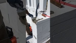 Закладная для металлической двери в стене из газоблока