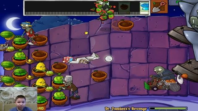 САДОВОЕ ПОБОИЩЕ! #1 Plants vs Zombies.РАСТЕНИЯ ПРОТИВ ЗОМБИ.УДАЧА НА БОБСЛЕЕ