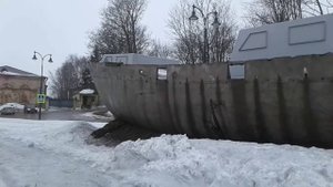 Смоляной мыс. Бетонный корабль. Выборг.