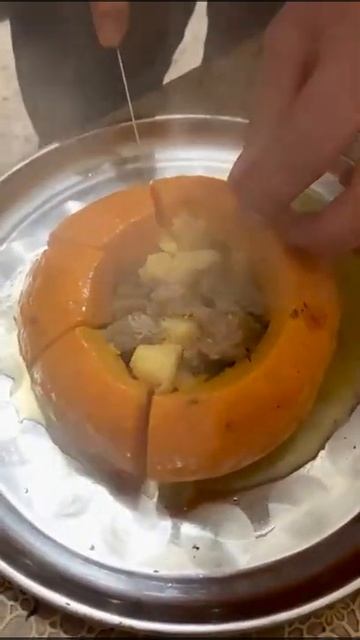 мясо с картошкой запечённые в тыкве смотреть онлайн