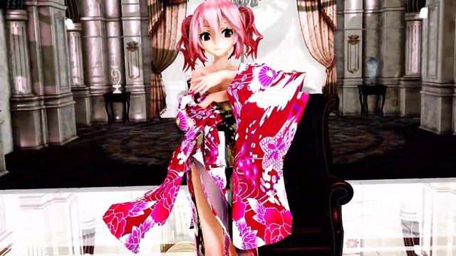 MMD【210727】【KING】Tda式 重音テト kimono style【ray】【sdPBR】