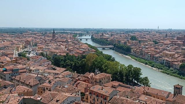 Верона, вид сверху