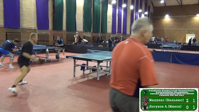 MALUKAS vs Alexander LOGUNOV Raubichi, Belarus Open Championship 2012 Table Tennis