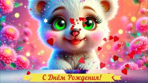 С Днём Рождения! Поздравление Открытка ВИДЕО КРАСИВОЕ