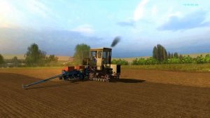 Сеем кукурузу на Т-70 сеялкой СУПН-8