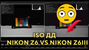 Nikon Z6III VS Nikon Z6 ISO Шумы ДД 100-102000 ИСО