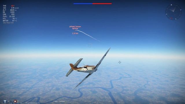 SPITFIRE F Mk. IX vs. BF 109 G-2/Trop | The Arena ft. Telsion | War Thunder [RB]