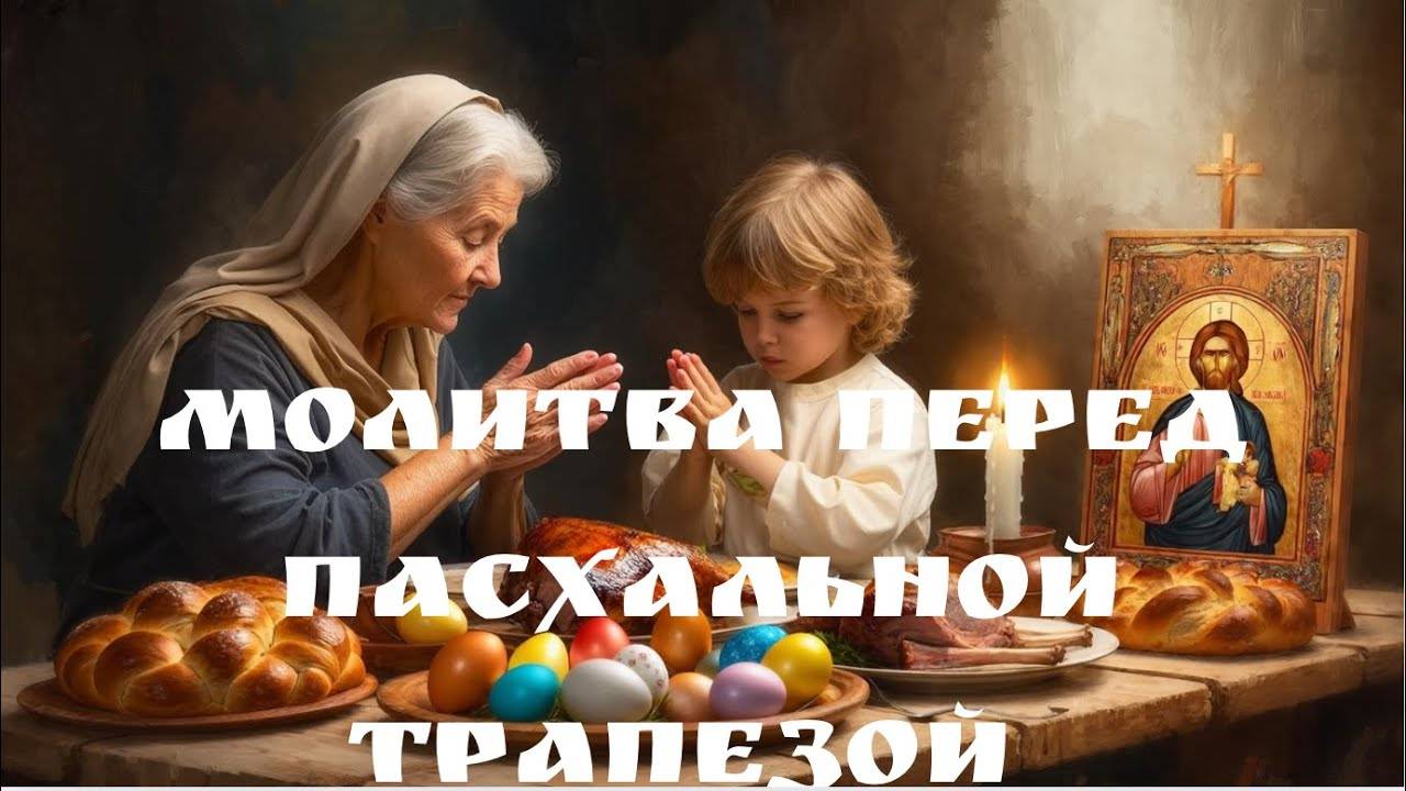 МОЛИТВА перед пасхальной трапезой. БЛАГОСЛОВЕНИЕ пасхальных яств. СЛУШАТЬ!